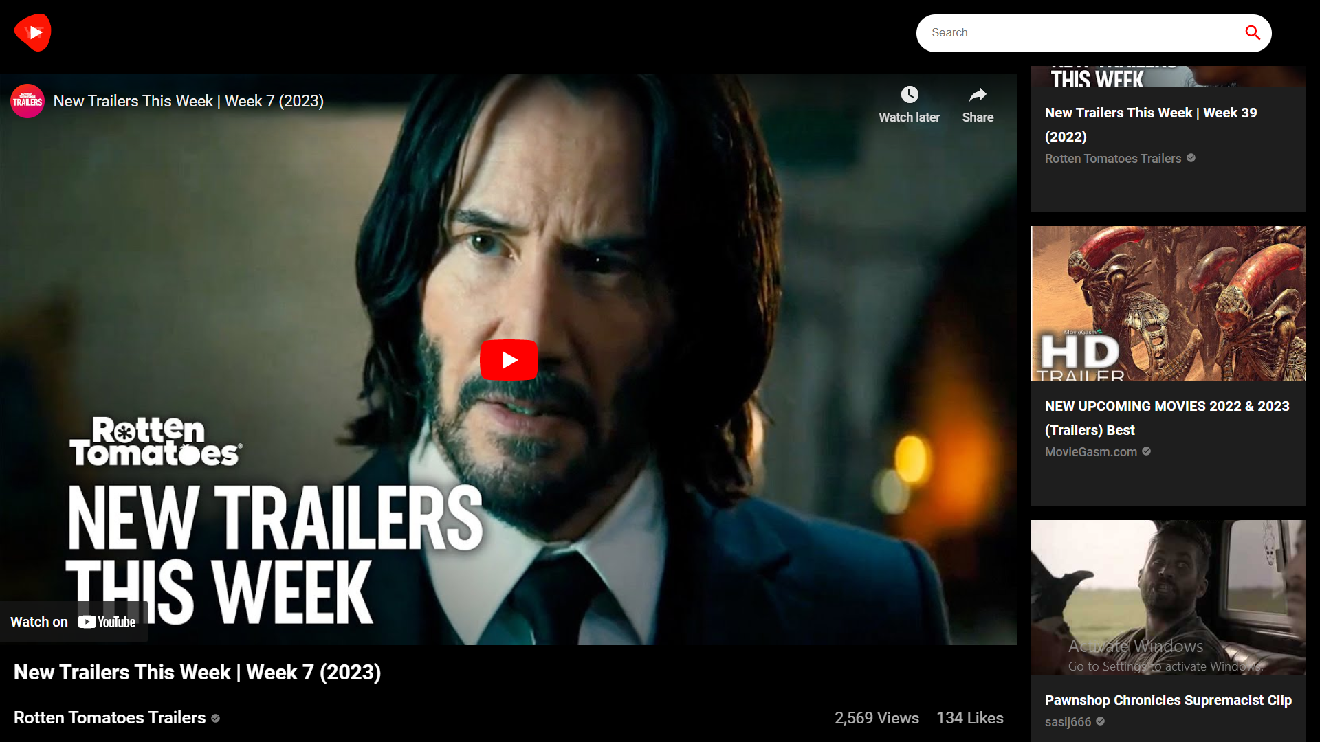 VidTube: A Video Streaming Website Built with React, Material UI, and RapidAPI — screenshot 2