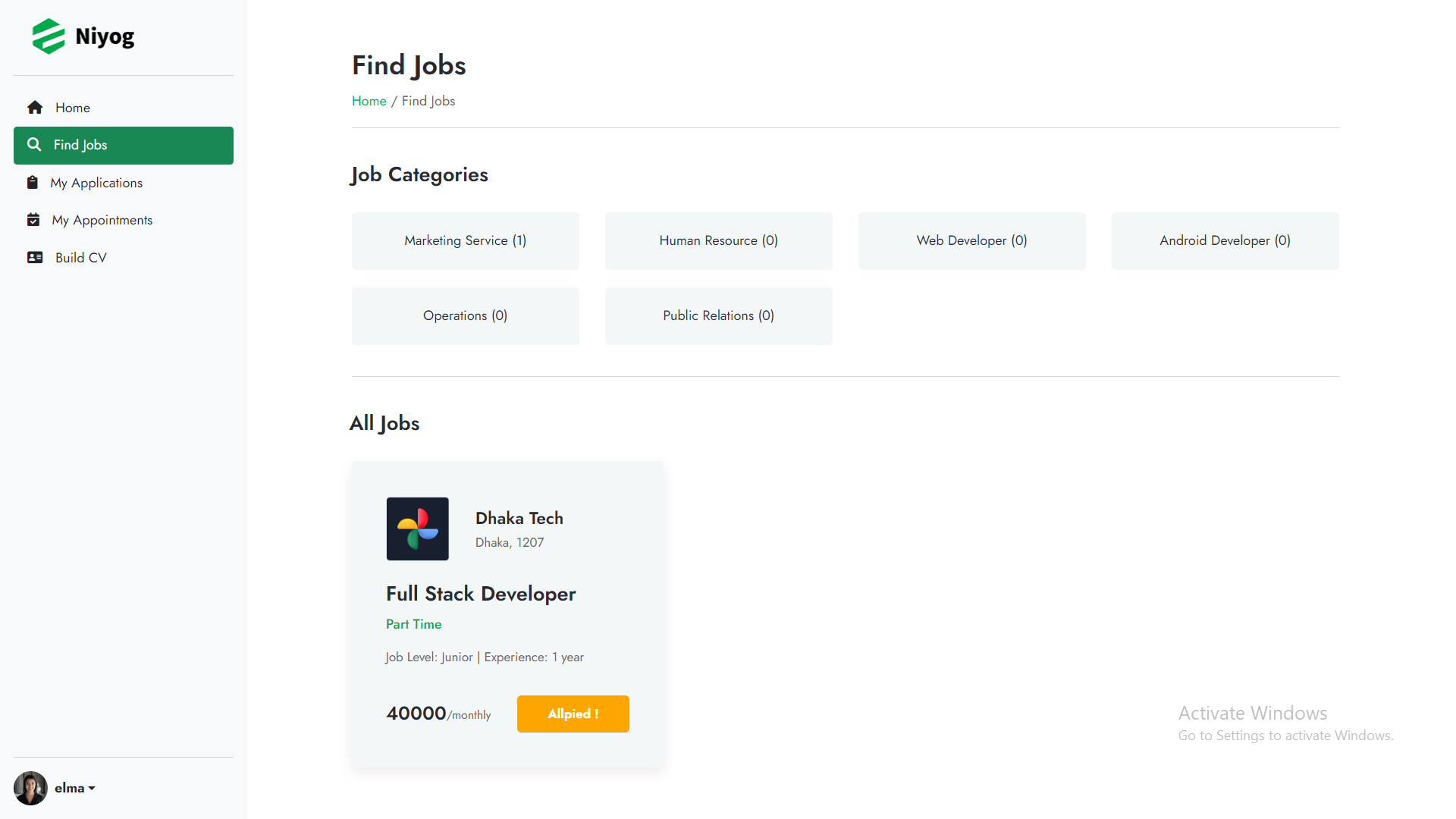 An Online Job Hiring Web Application — screenshot 3