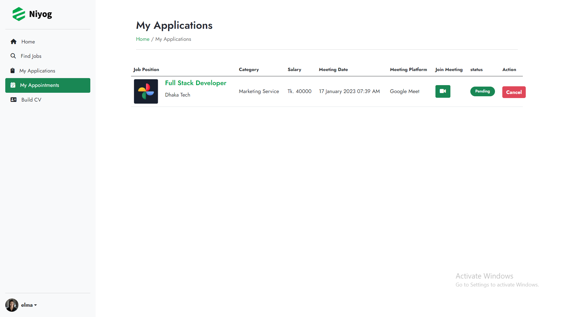 An Online Job Hiring Web Application — screenshot 4