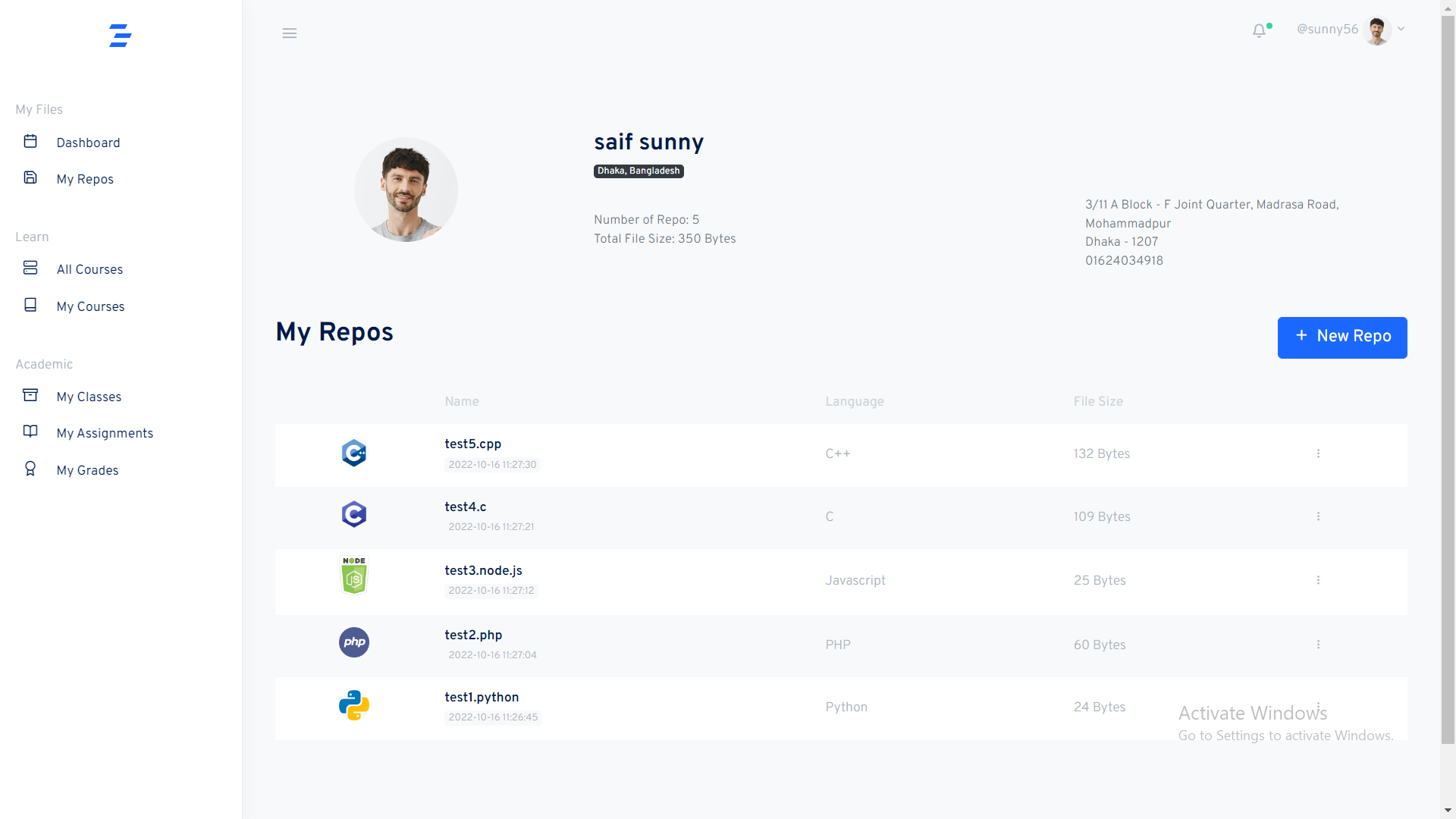 EveCode: Learning Management System — screenshot 3