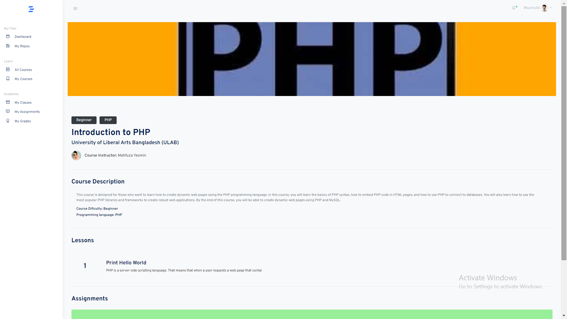 EveCode: Learning Management System — screenshot 5